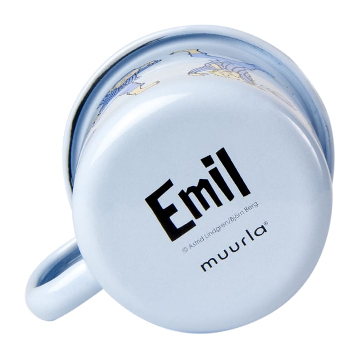 Emil blue emaljekrus 2,5 dl, Light blue Muurla