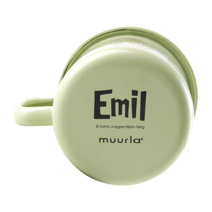 Emil & Ida emaljekrus 2,5 dl, Green Muurla