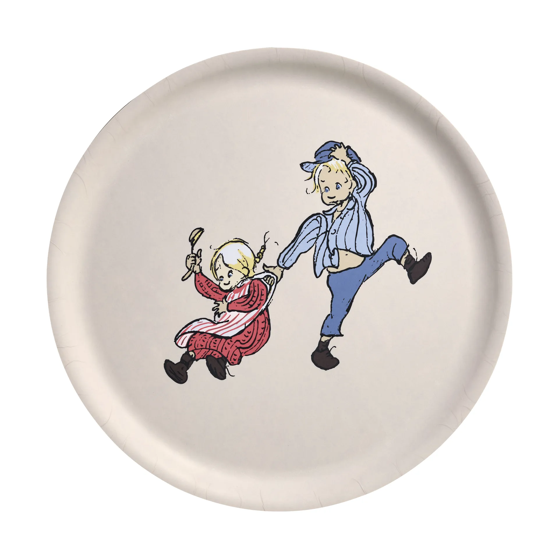 Emil og Ida bakke Ø35 cm, Hvid Muurla