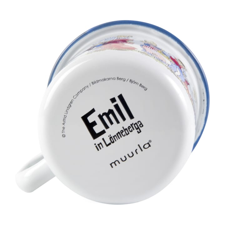 Emil the family emaljekrus 2,5 dl, White Muurla