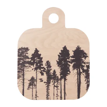 Forest skærebræt 25x32 cm - Natur-sort - Muurla