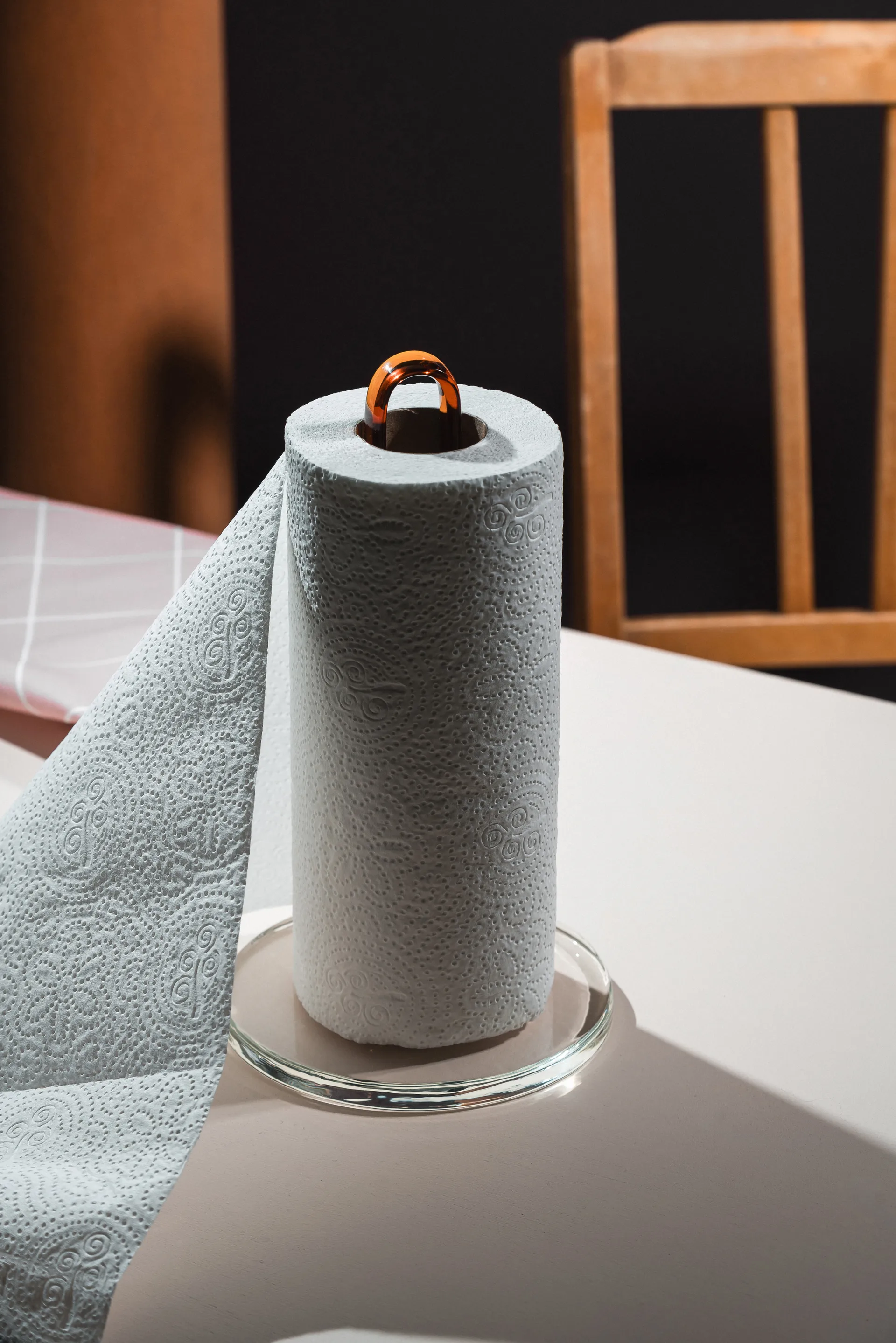 Loop køkkenrulleholder 26 cm, Klar-amber Muurla