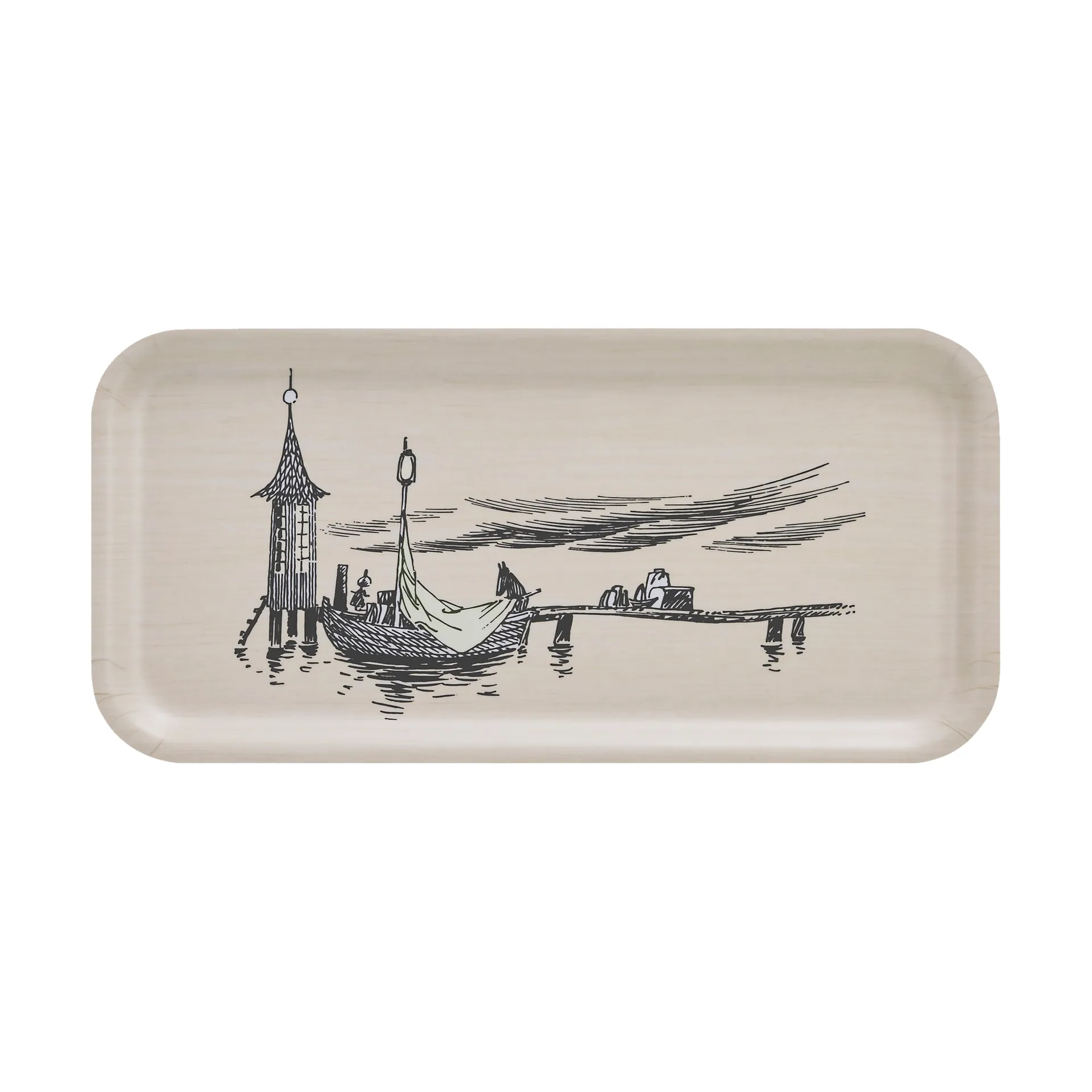 Moomin bakke 13x27 cm, The pier Muurla
