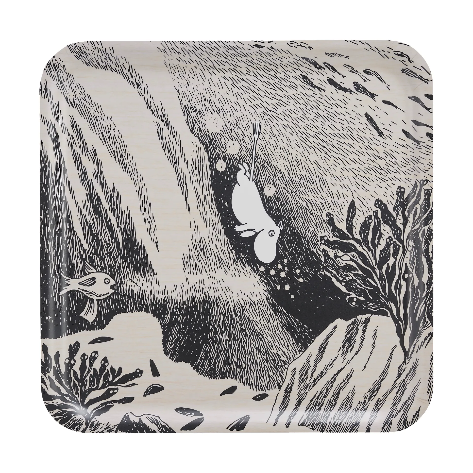 Moomin bakke 33x33 cm, The dive Muurla