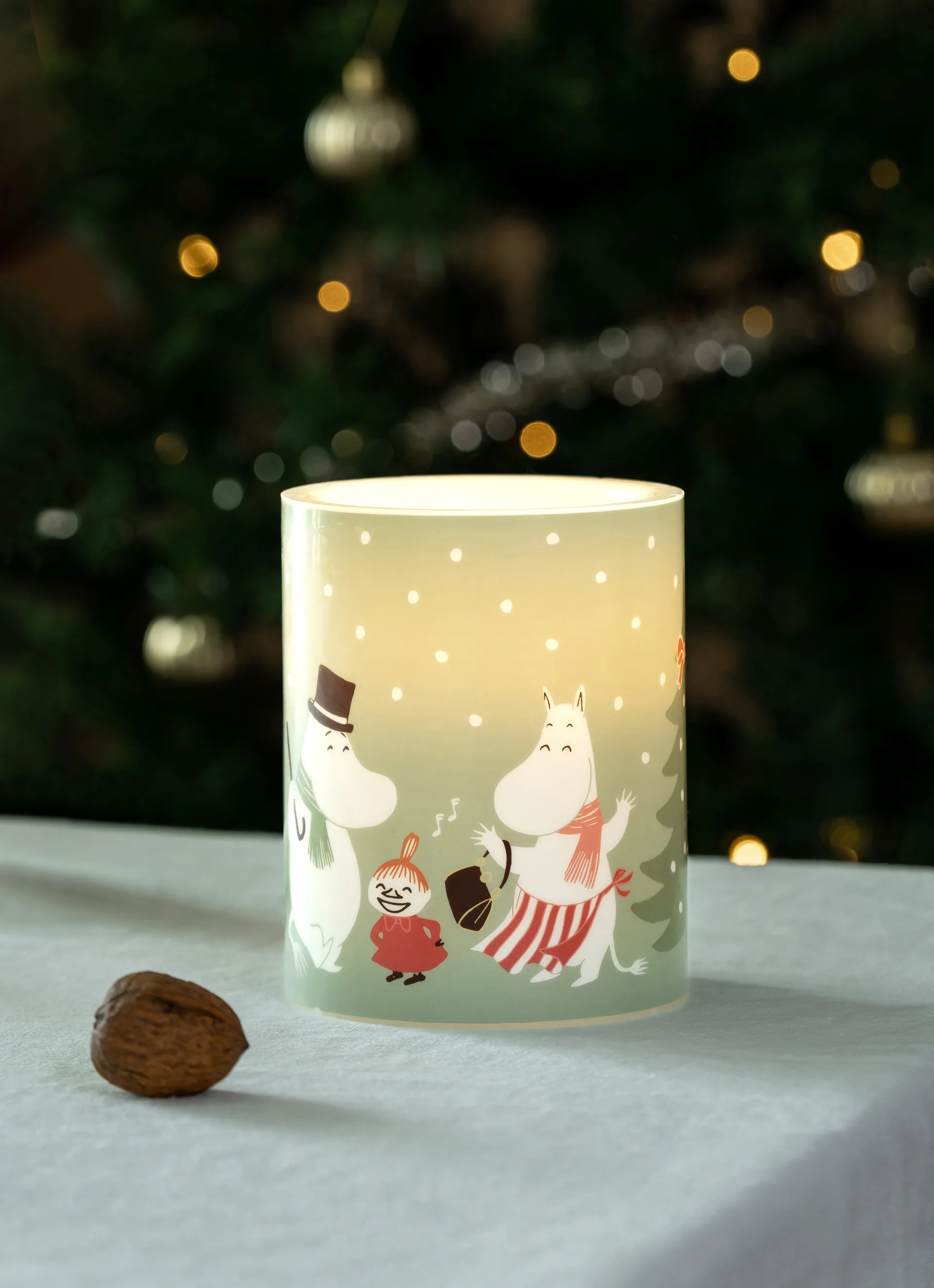 Moomin bloklys LED 12,5 cm, Festive spirits Muurla