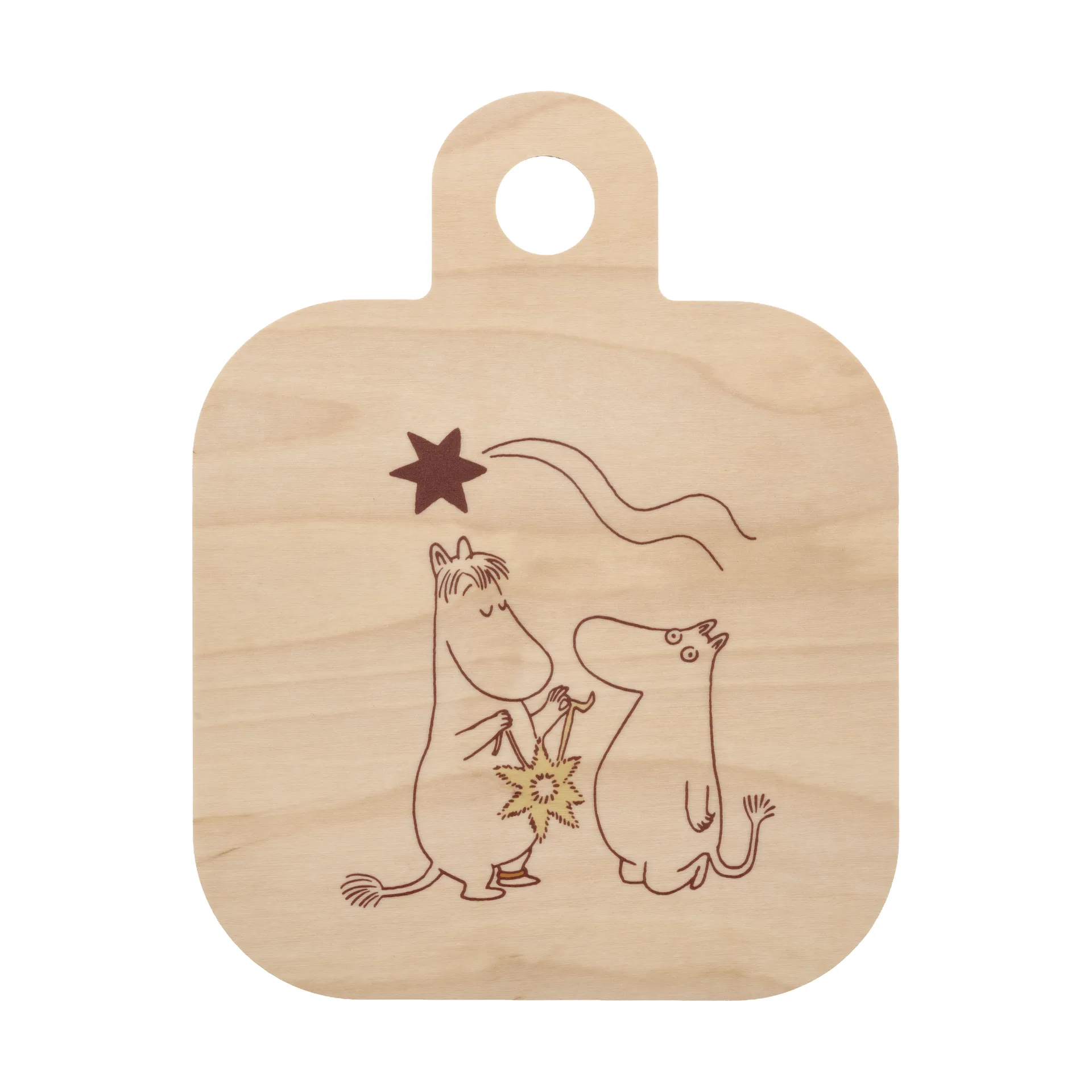 Moomin  Chop & Serve skærebræt 25x32 cm, Comet Muurla