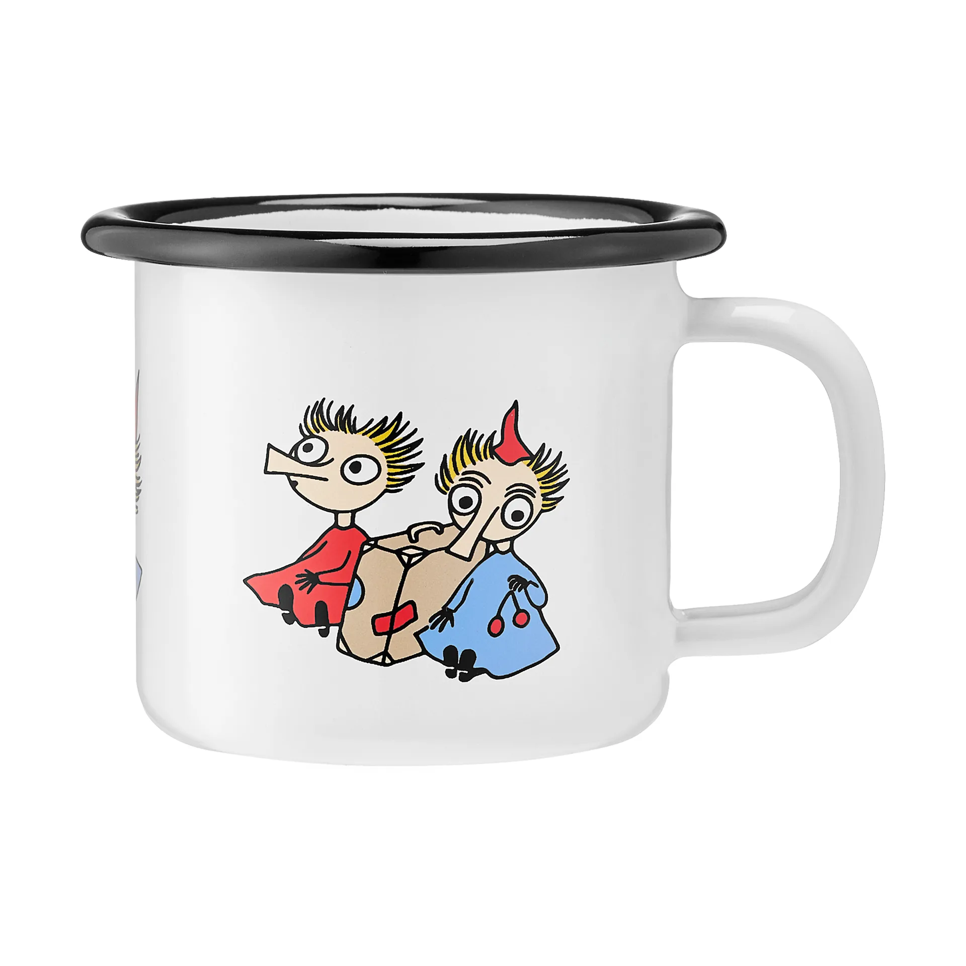 Moomin emaljekrus 1,5 dl, Thingumy and Bob Muurla