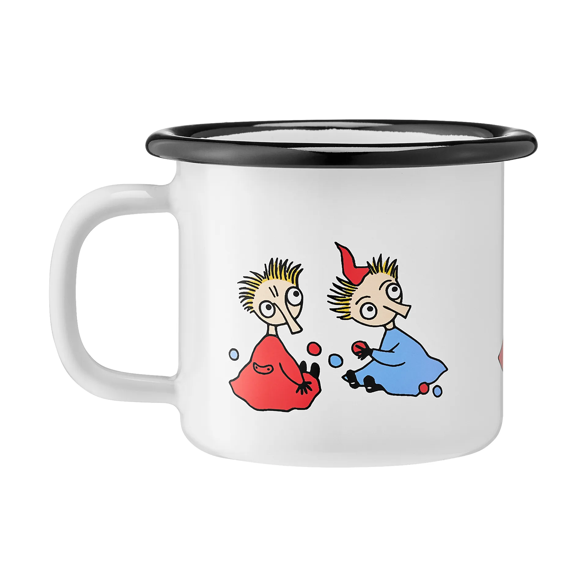 Moomin emaljekrus 1,5 dl, Thingumy and Bob Muurla
