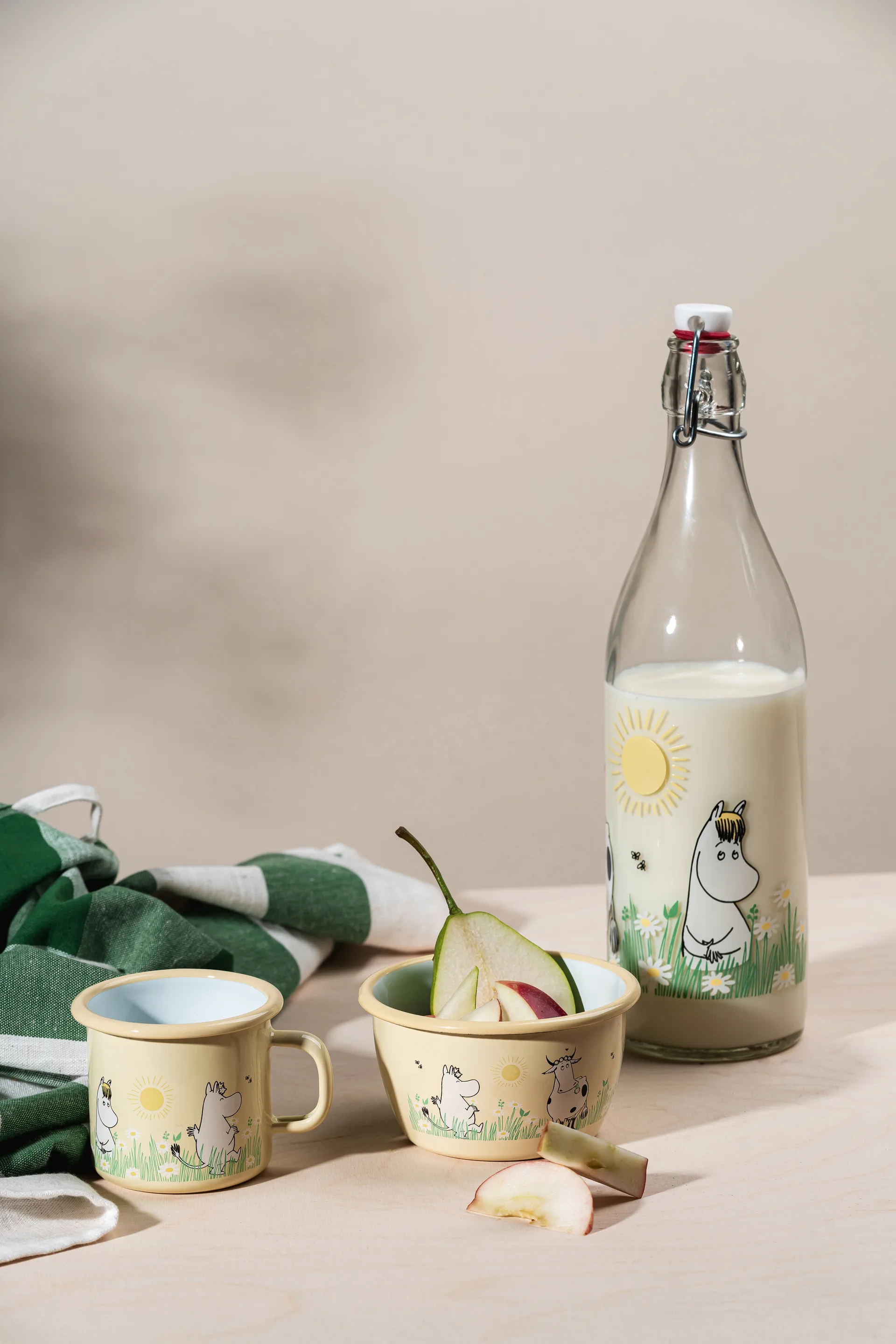 Moomin  emaljeskål 30 cl, Meadow Muurla