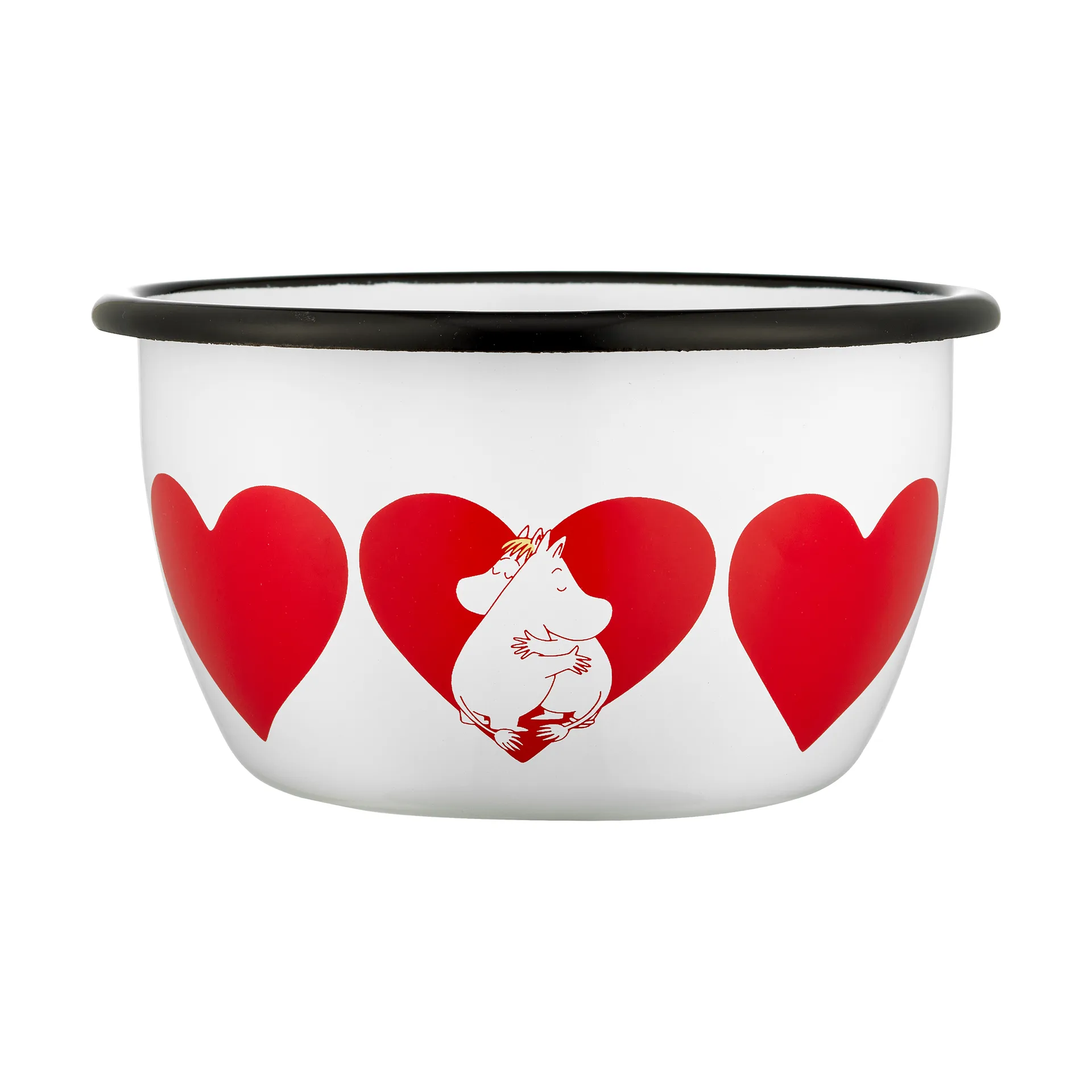 Moomin emaljeskål 60 cl, Heart Muurla