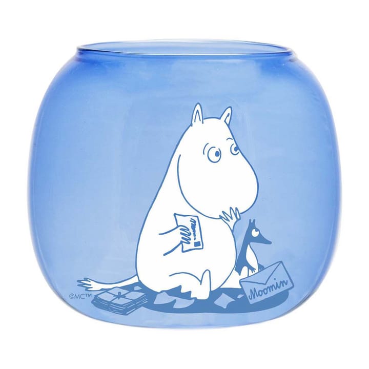 Moomin fyrfadsstage/skål Ø9 cm, Blue Muurla