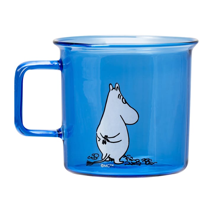 Moomin glaskrus 35 cl, Blå Muurla