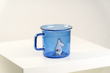 Moomin glaskrus 35 cl - Blå - Muurla