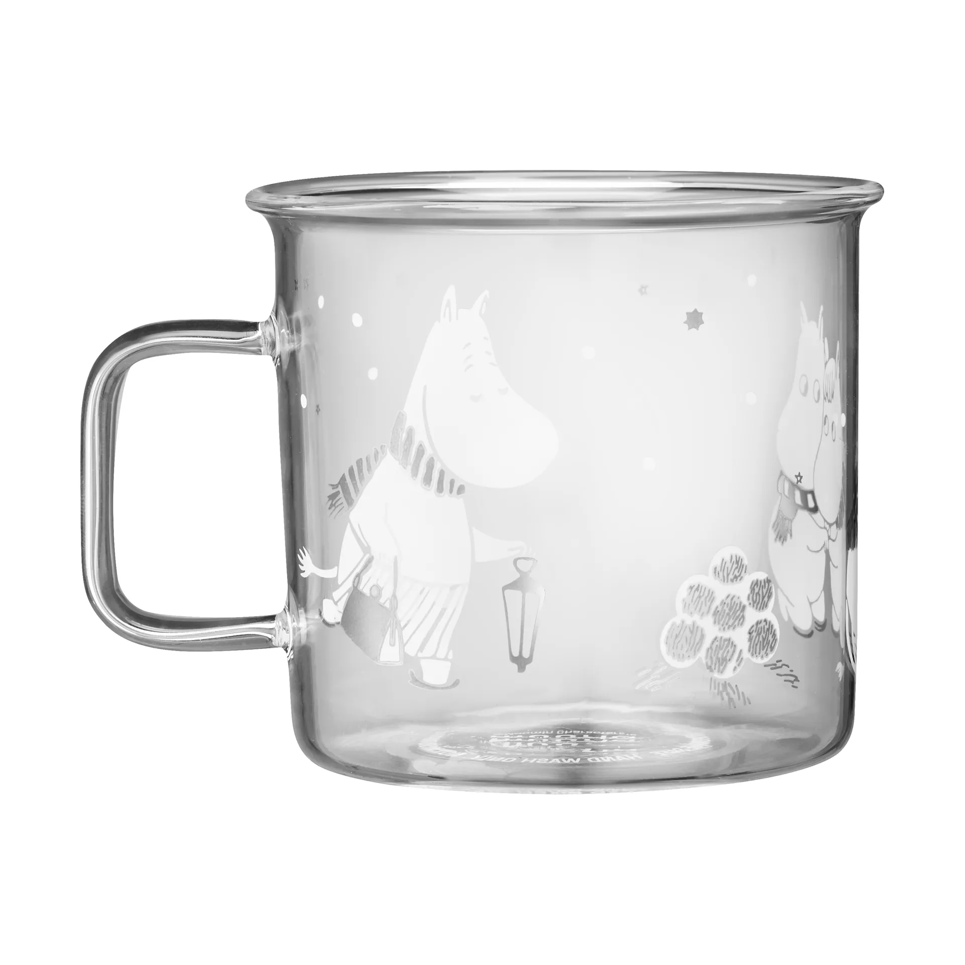 Moomin glaskrus 35 cl, Let it snow Muurla