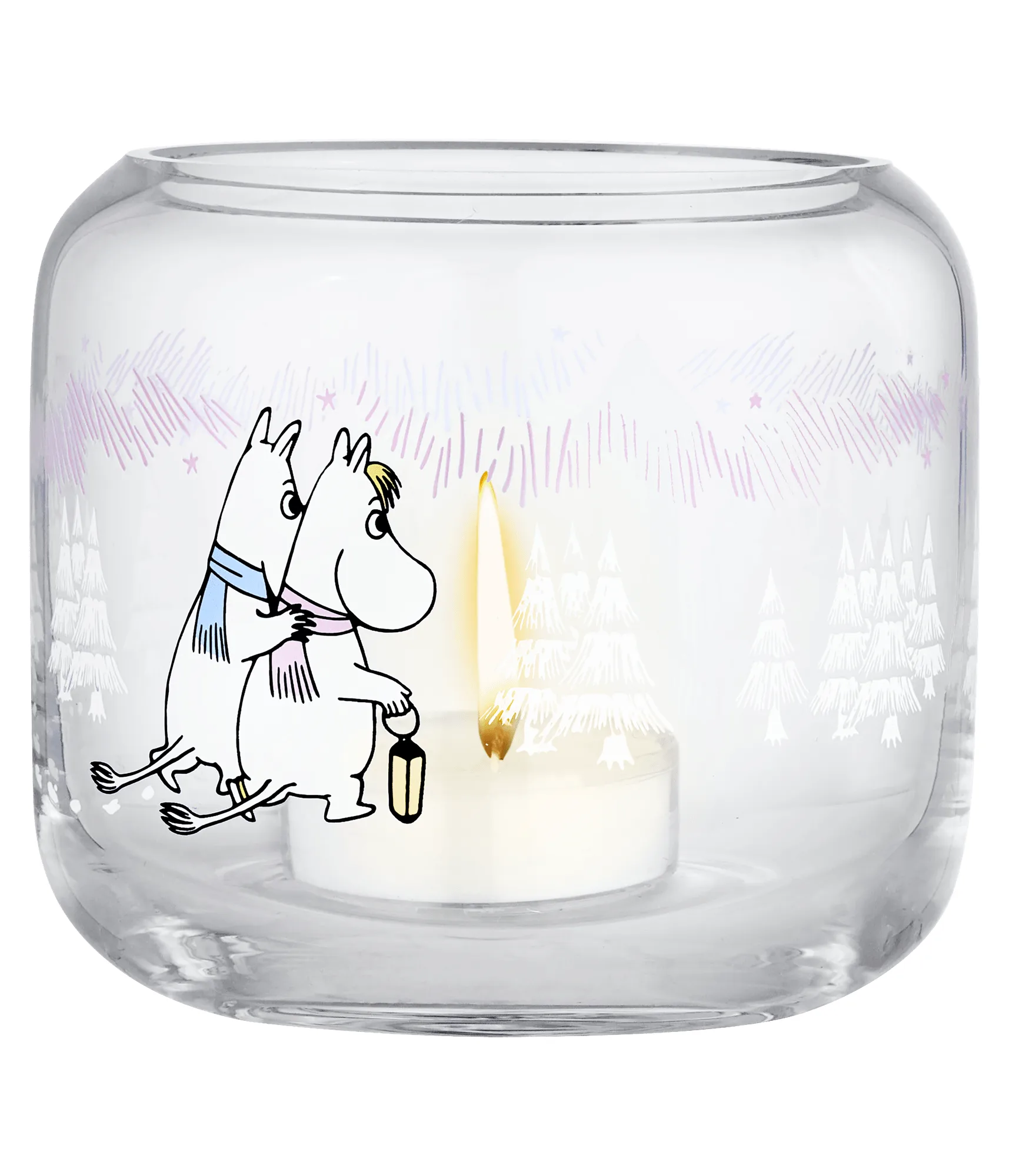 Moomin  lysestage Ø9x8 cm, Frosty Day Muurla