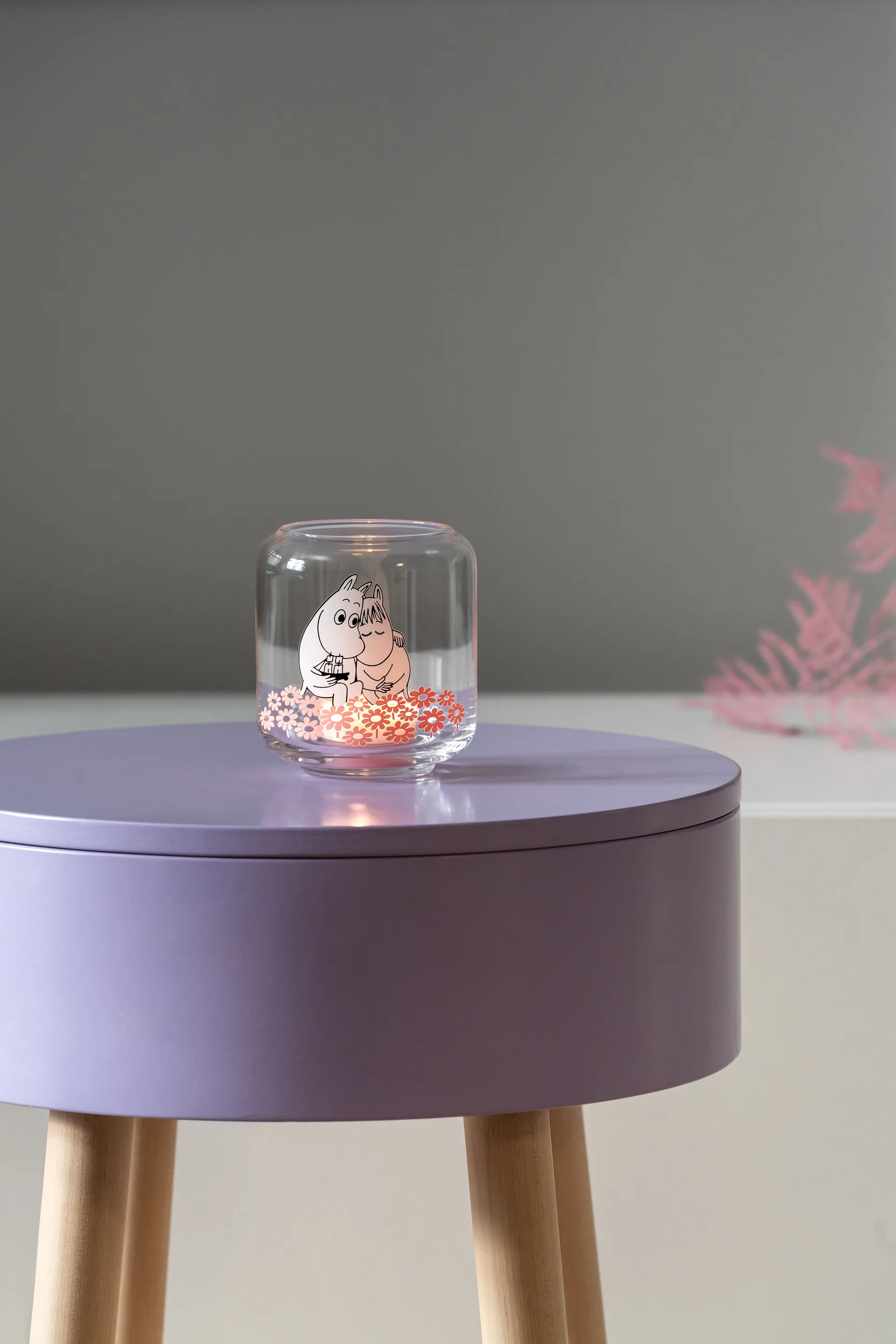 Moomin lysestage/vase 10 cm, Together Muurla
