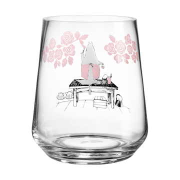 Moomin originals lysestage/vase 17,5 cm - Roses - Muurla
