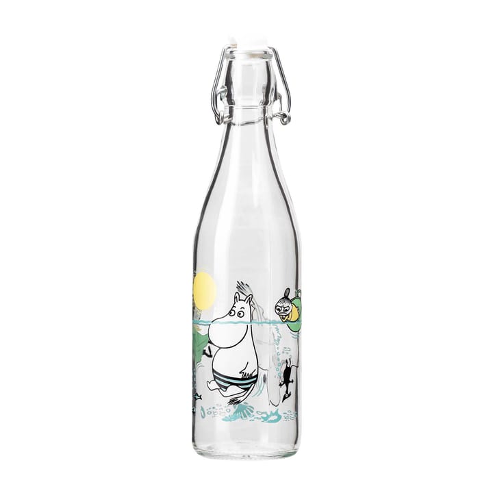 Mumi glasflaske 0,5 l - Fun in the water - Muurla