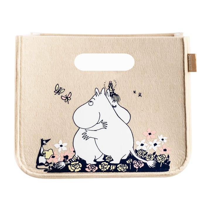 Mumin Hug opbevaringskurv 26x26 cm, Beige Muurla