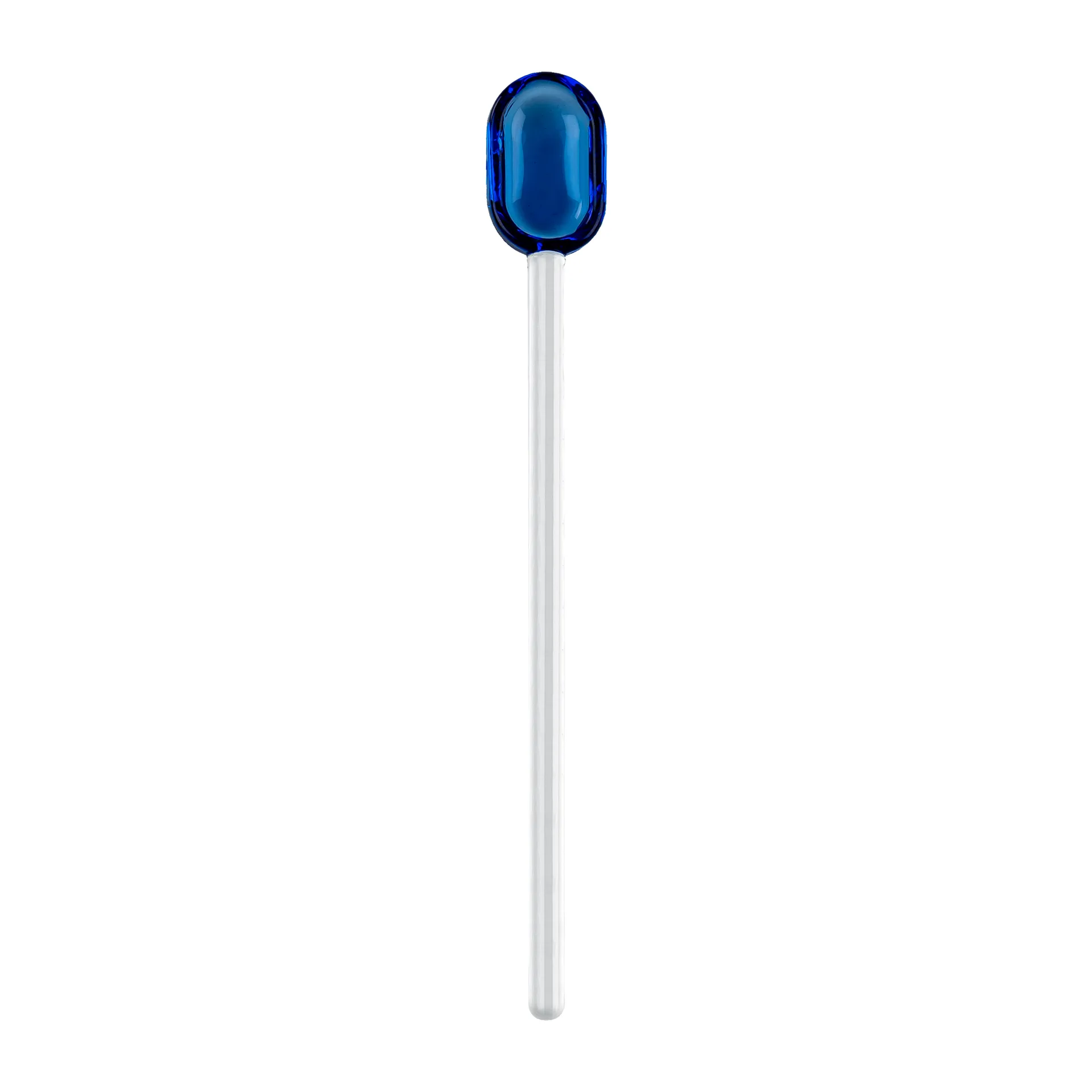 Muurla latteske glas 15,5 cm, Blue/Clear Muurla