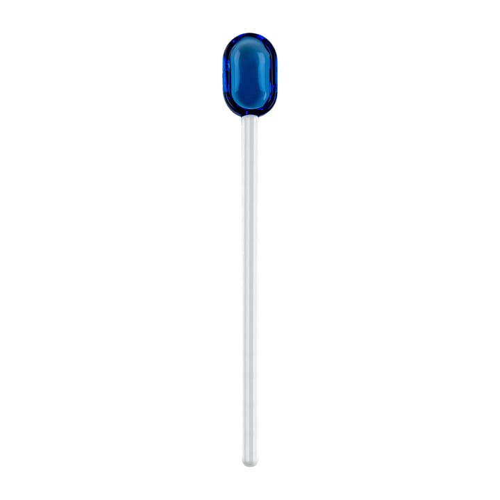 Muurla latteske glas 15,5 cm, Blue/Clear Muurla