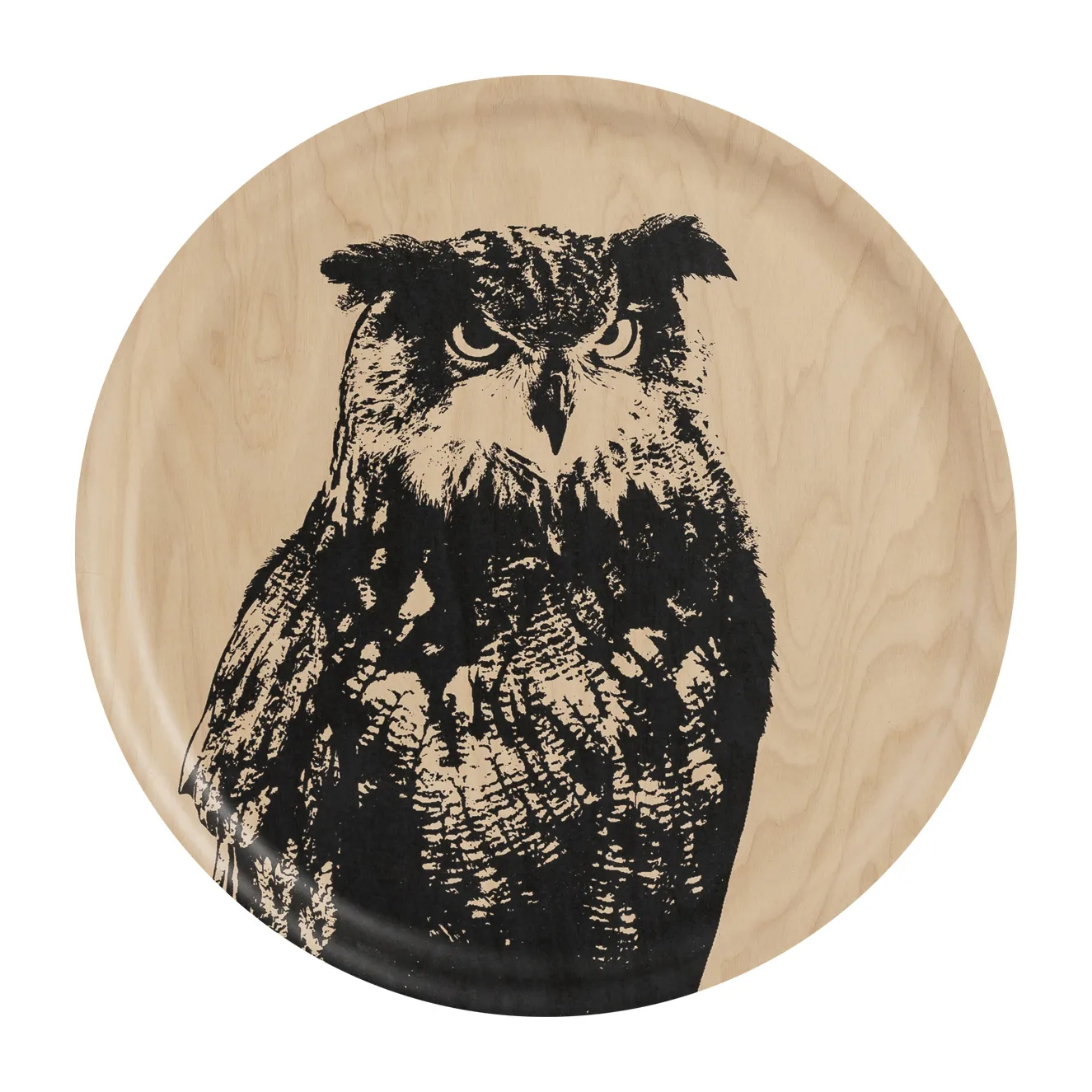 Nordic The Eagle Owl bakke Ø35 cm, Natur/Sort Muurla