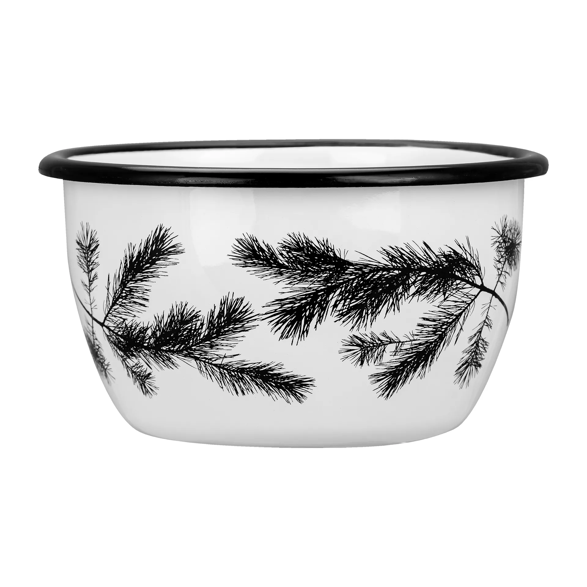 Nordic The Pine emaljeskål 60 cl, White Muurla