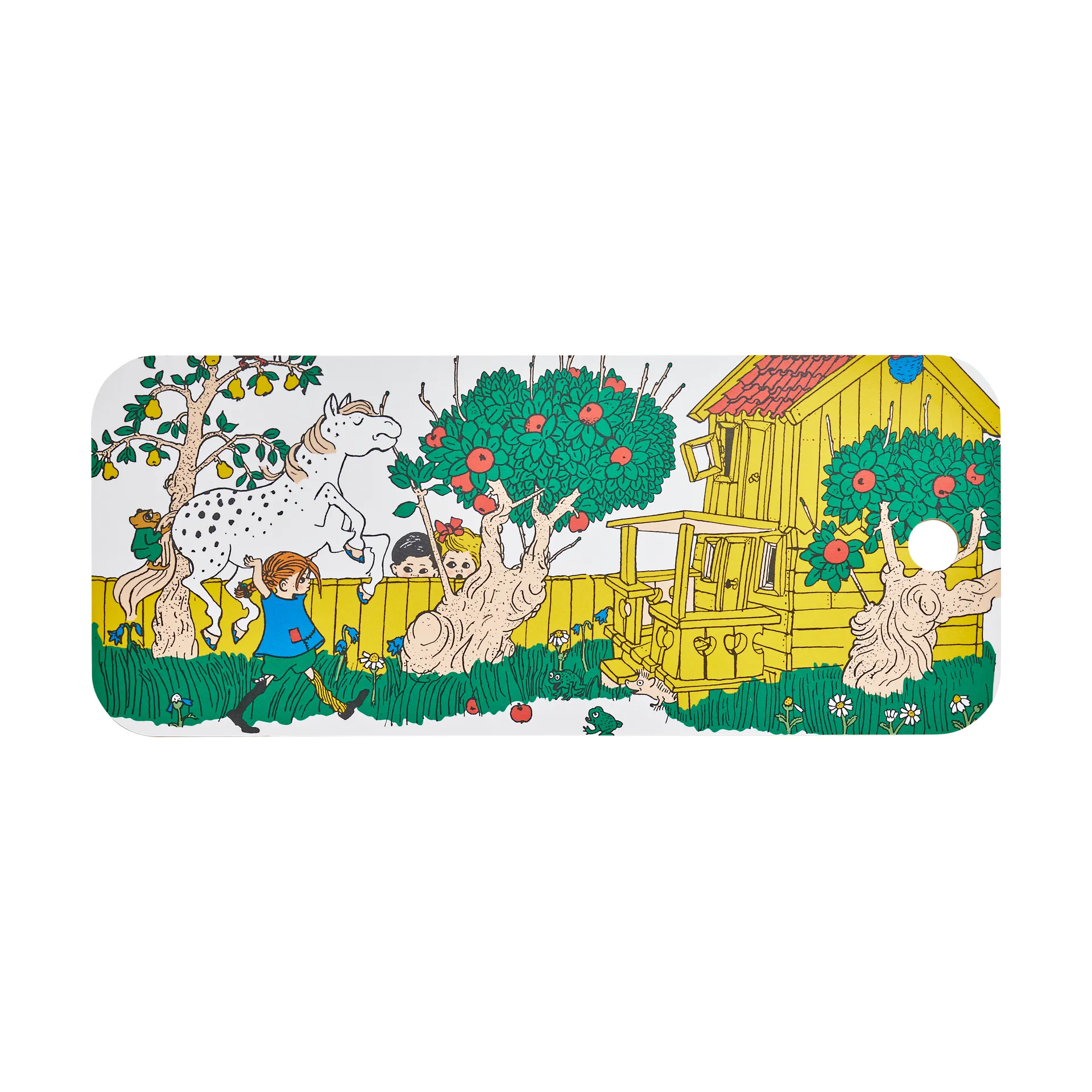 Pippi Chop & Serve skærebræt 18x44 cm, The Way Home Muurla