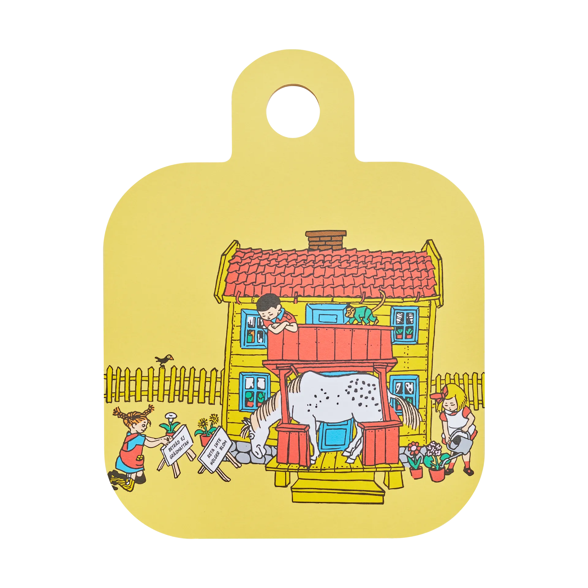 Pippi Chop & Serve skærebræt 25x32 cm, Villa villekulla Muurla