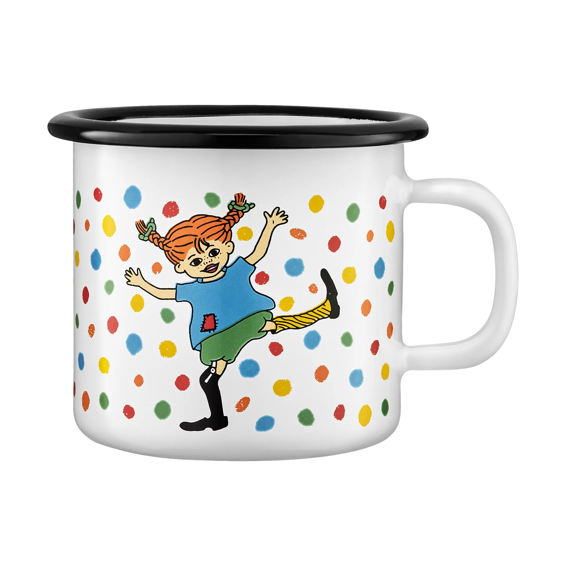 Pippi emaljekrus 2,5 dl, Hoppsansa Muurla