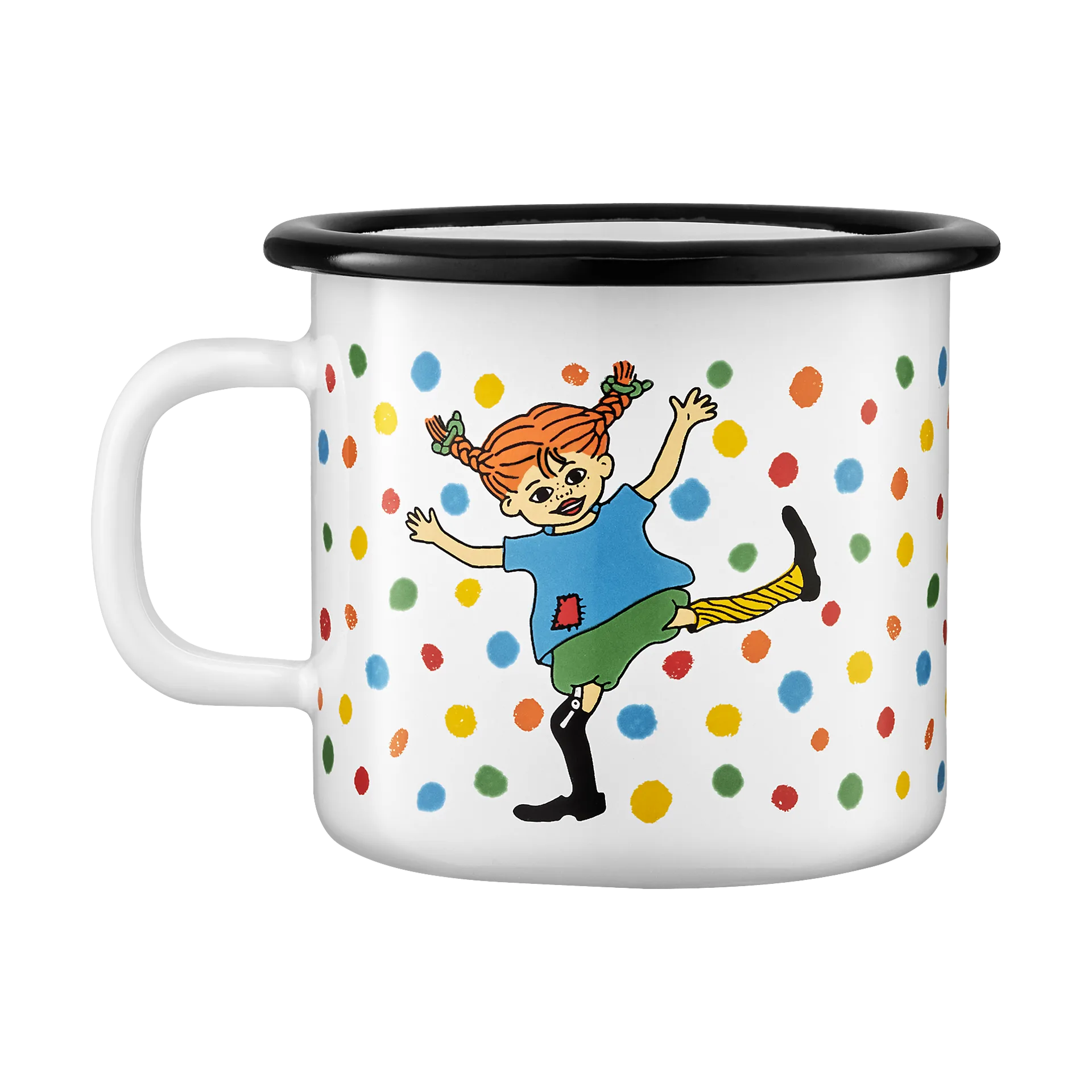 Pippi emaljekrus 2,5 dl, Hoppsansa Muurla