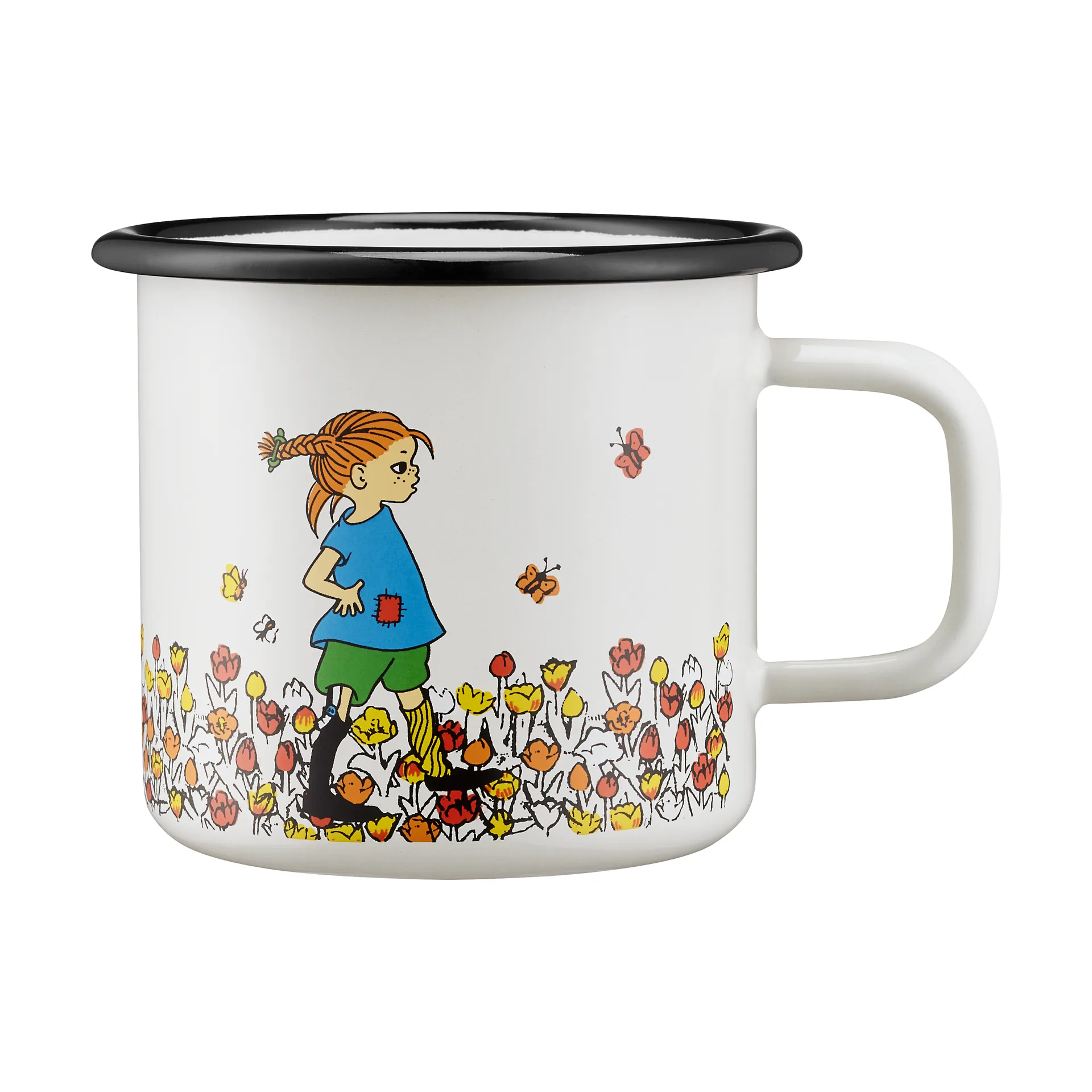 Pippi Longstocking emaljekrus 3,7 dl, Be More Pippi Muurla