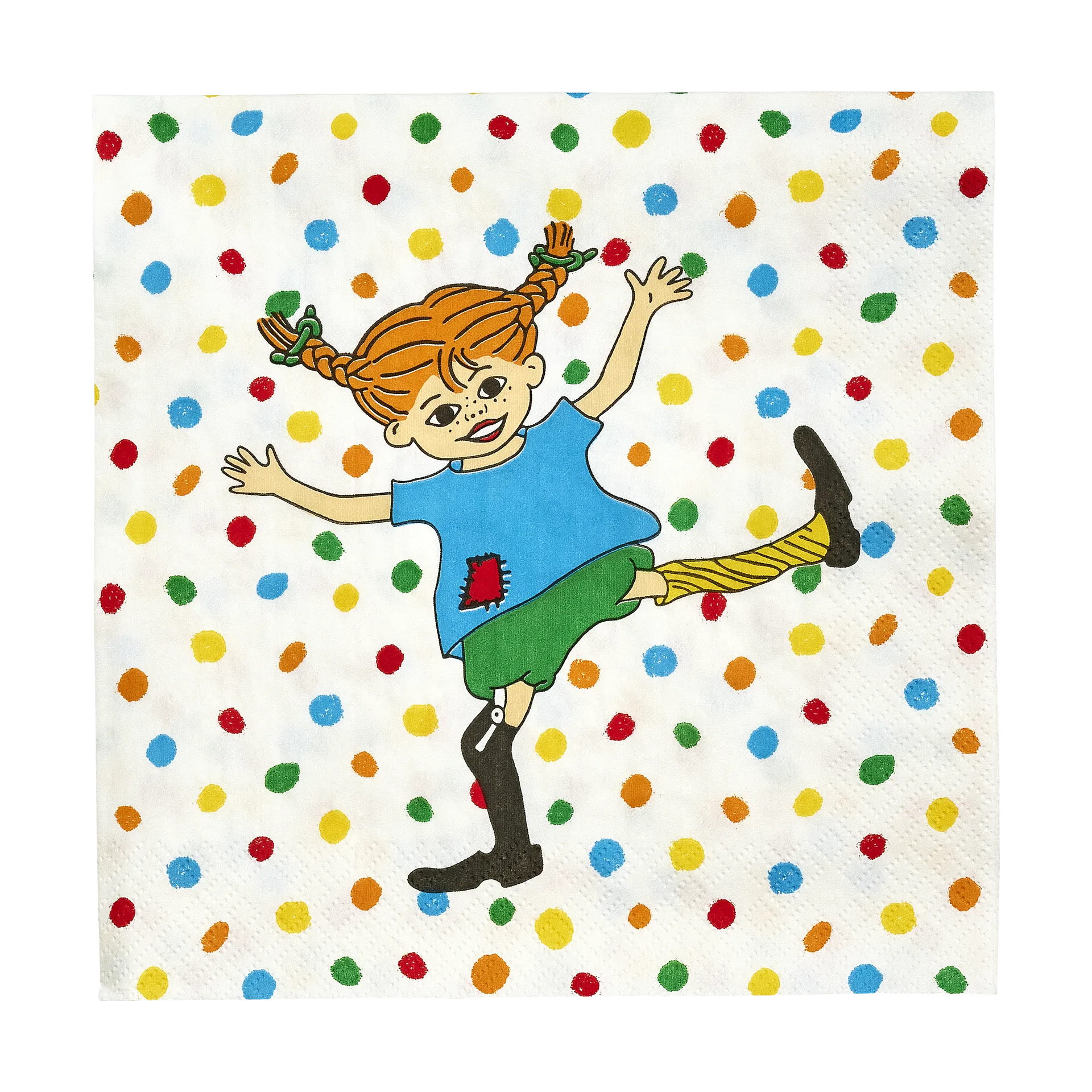 Pippi servietter 33x33 cm 20-pak, Hoppsansa Muurla