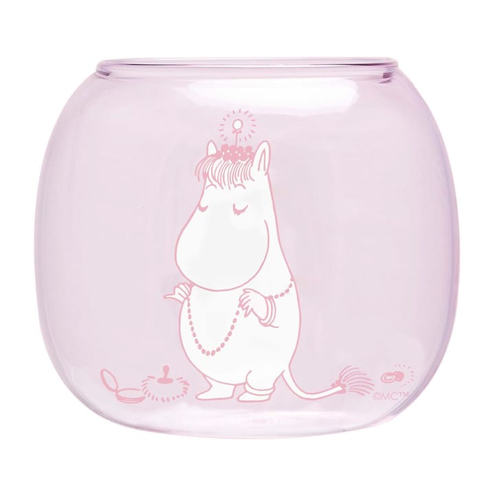 Snorkmaiden fyrfadsstage/skål Ø9 cm - Pink - Muurla