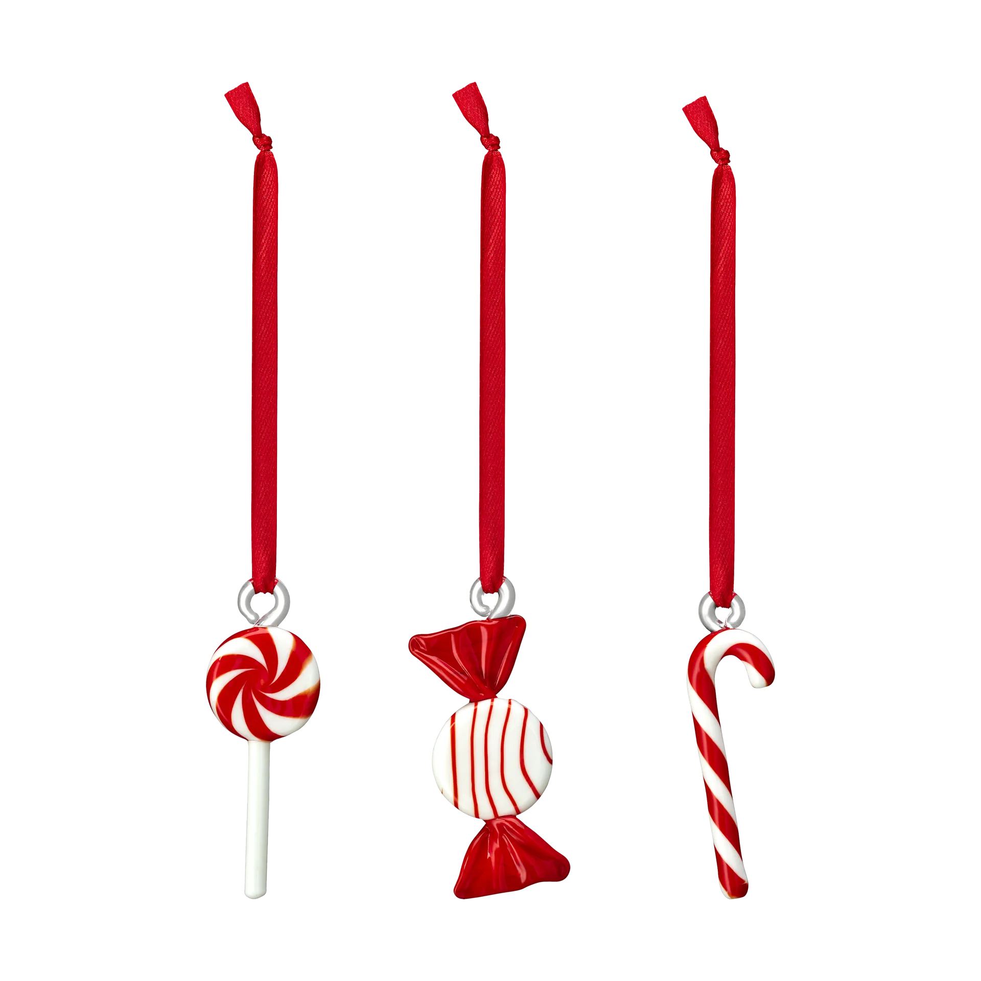 Sweets juledekoration 3-pak, Rød
 Muurla