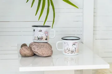 The Beach Retro emaljekrus 37 cl - White - Muurla