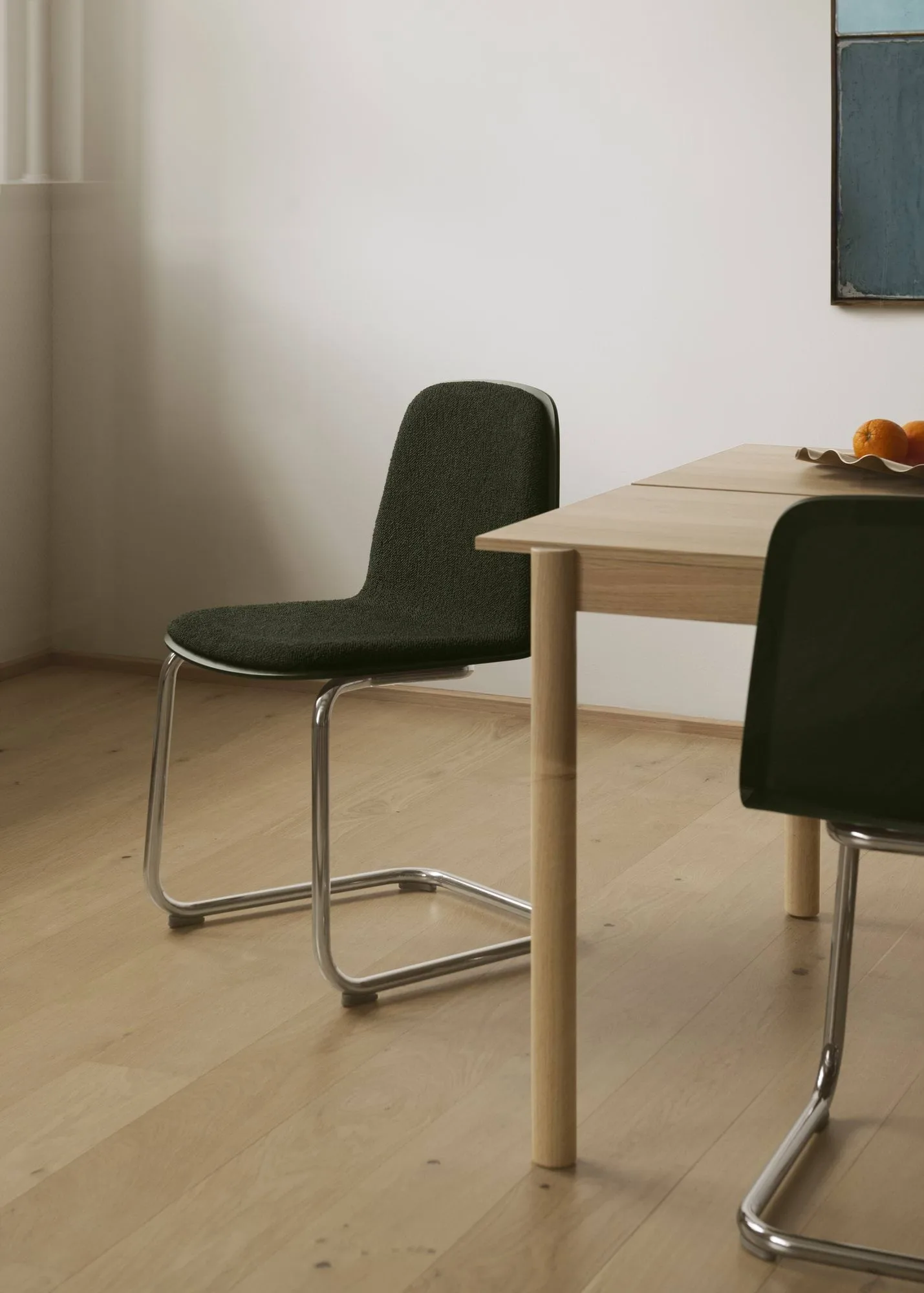 Brink Chair Cantilever Base stol, Eg-krom Muuto