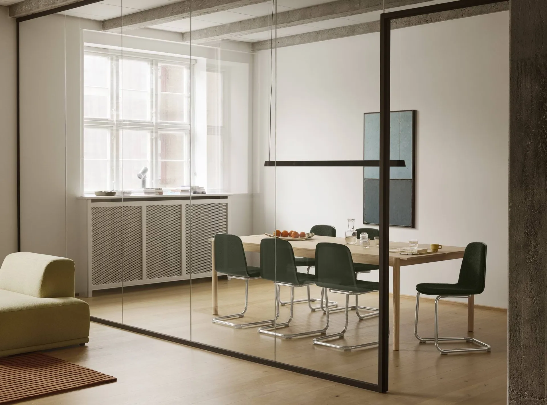Brink Chair Cantilever Base stol, Eg-krom Muuto