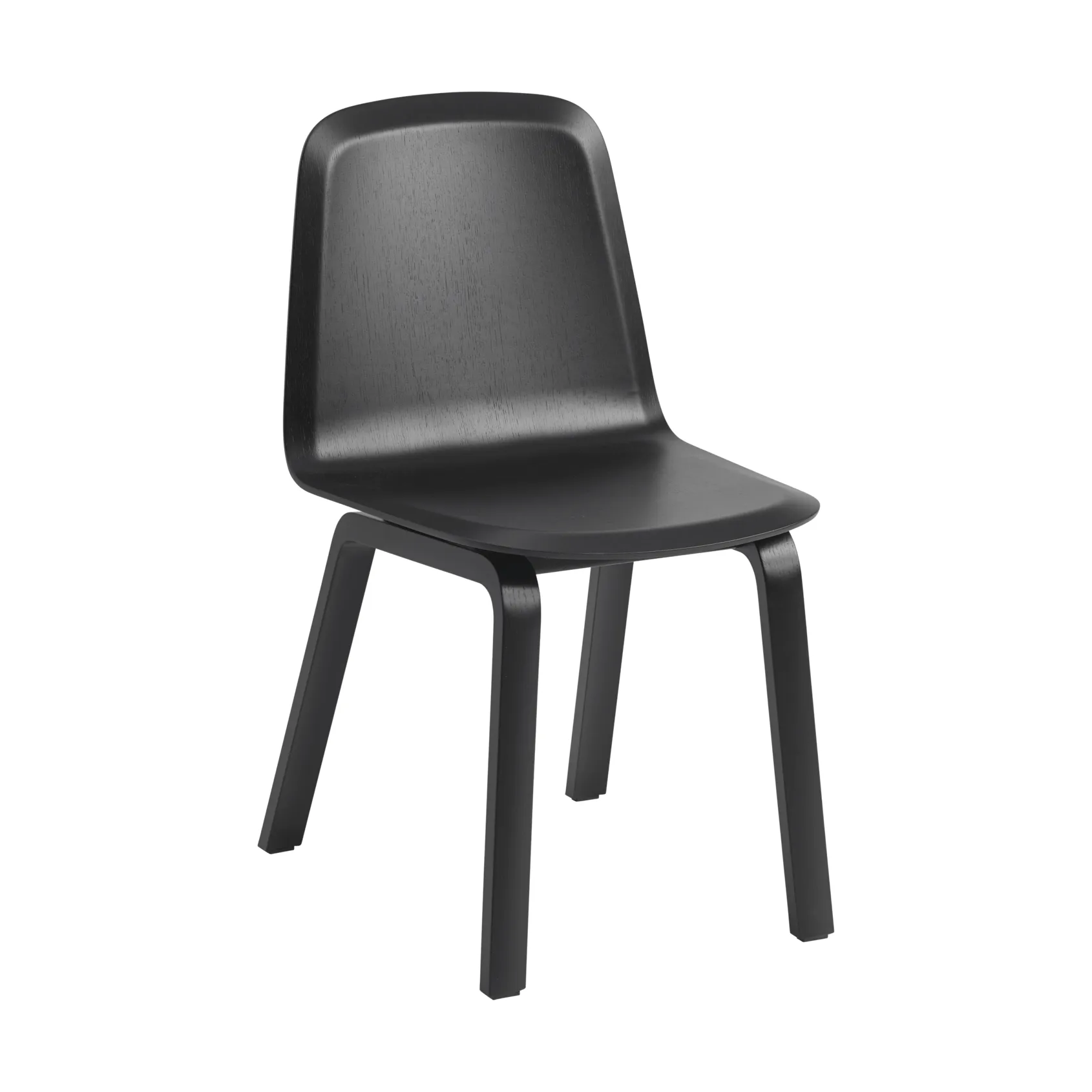 Brink Chair Wood Base stol, Sort Muuto