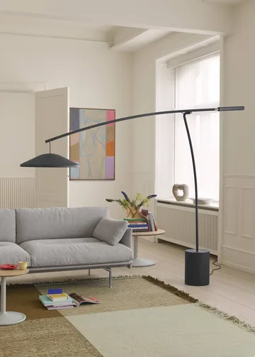 Contra gulvlampe - Antracit sort-beton, 188 cm - Muuto