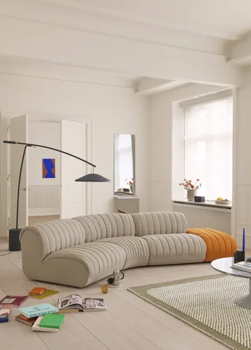 Contra gulvlampe - Antracit sort-beton, 188 cm - Muuto