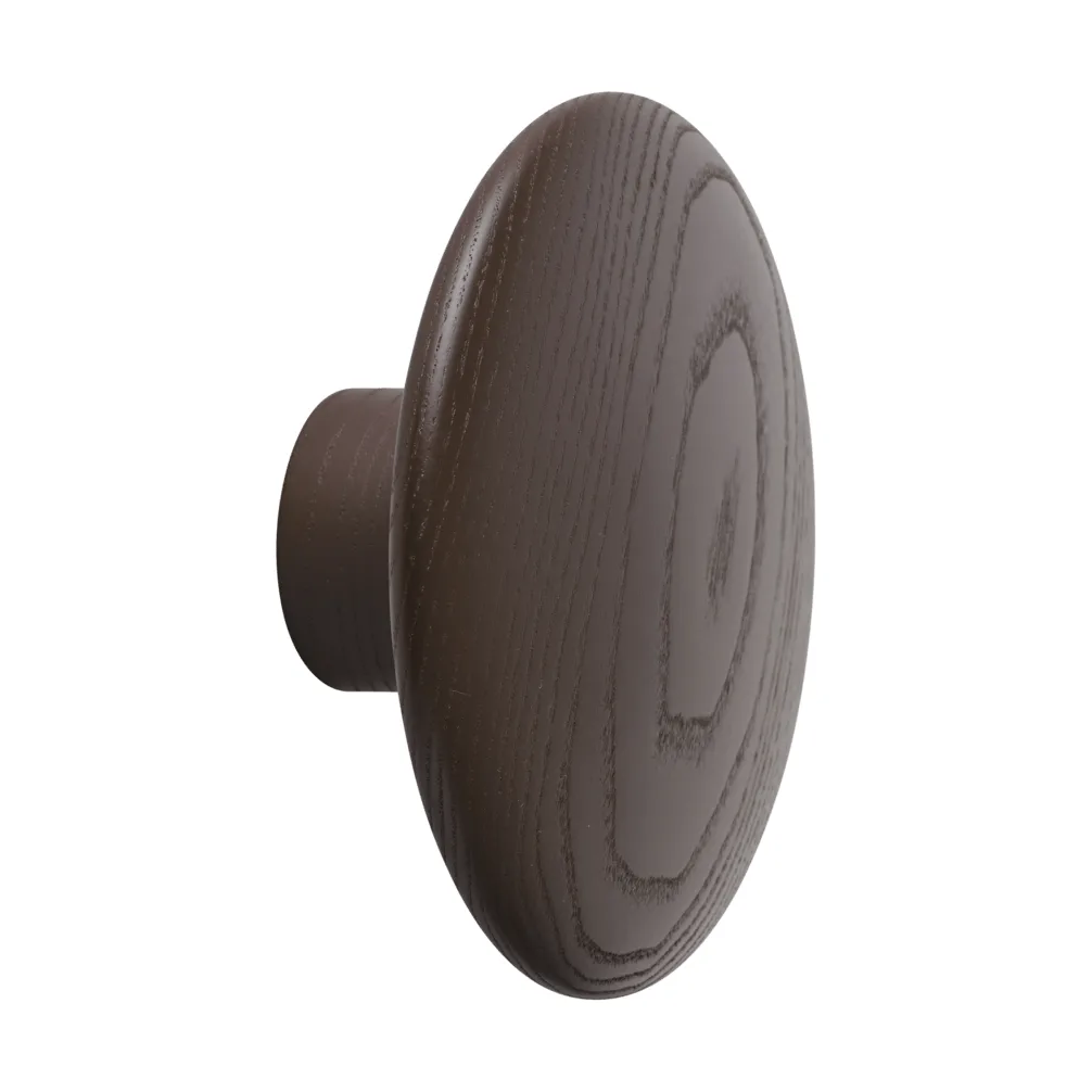 Muuto Dots Wood knage Brown red, Ø9 cm