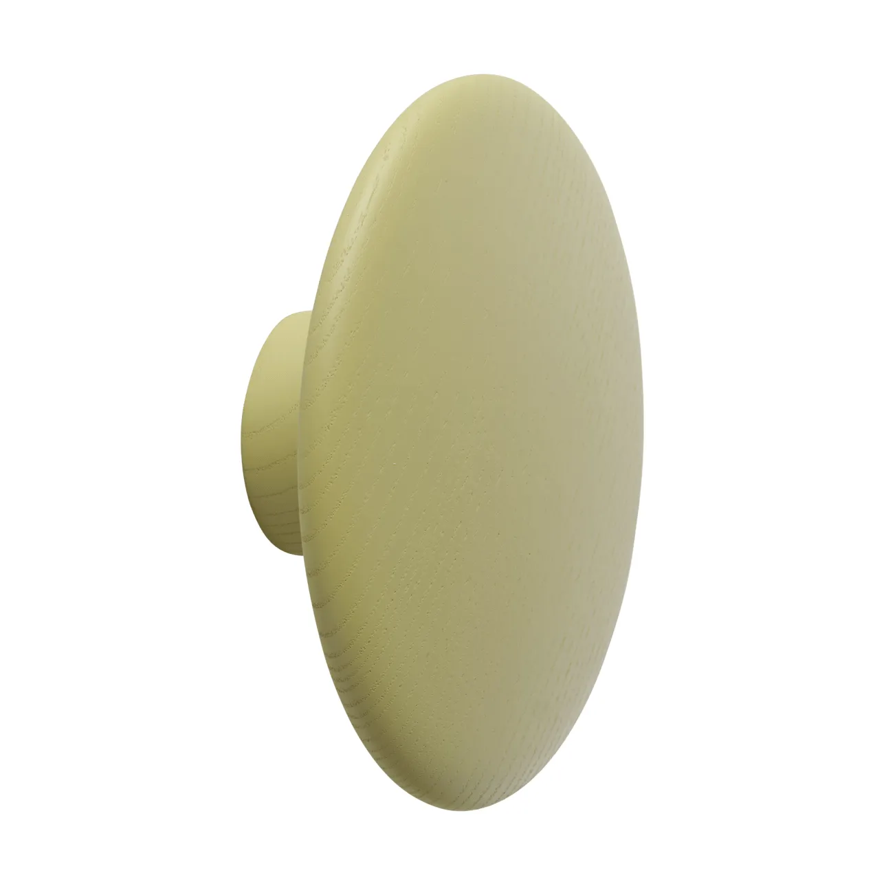 Muuto Dots Wood knage Light olive, Ø13 cm