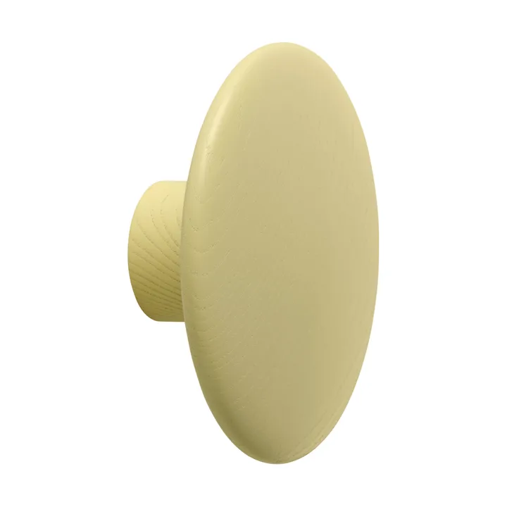 Dots Wood knage - Yellow-beige, Ø9 cm - Muuto