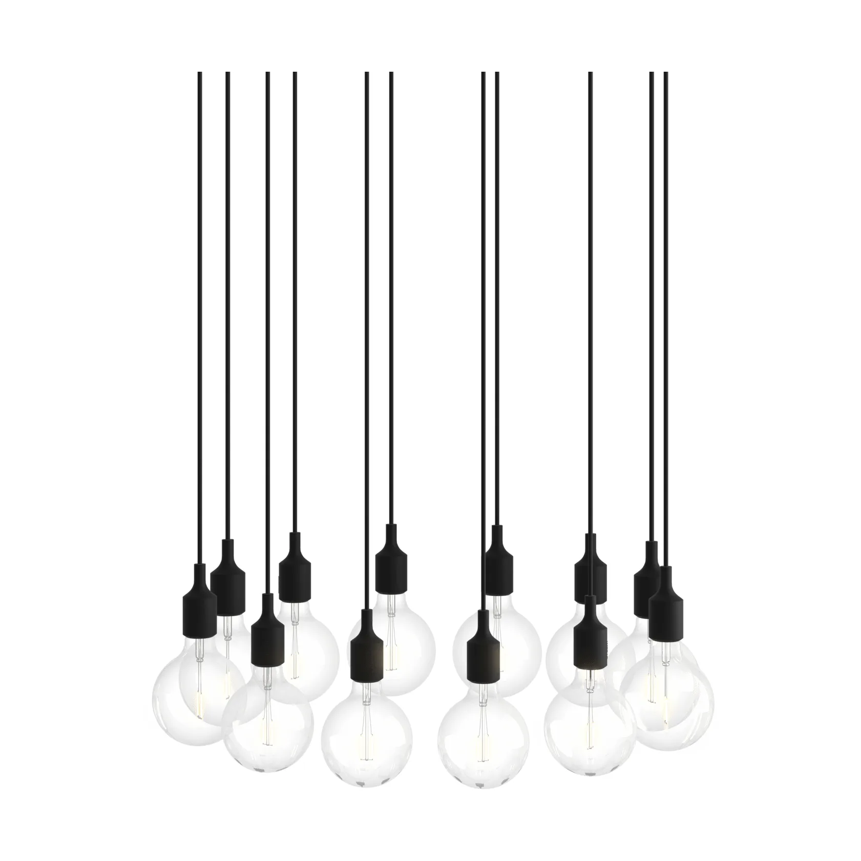 Muuto E27 Pendant Cluster 12 pendel lampe Black