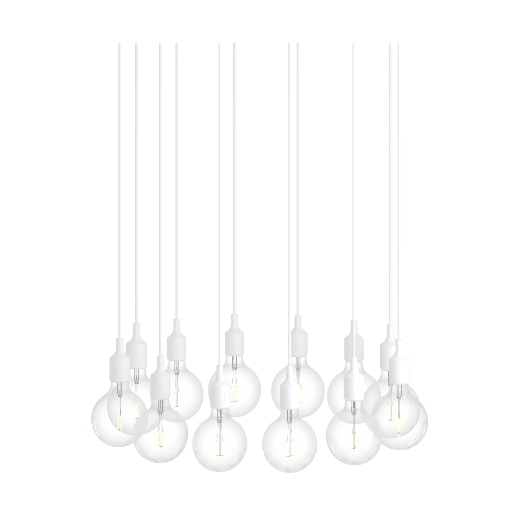 Muuto E27 Pendant Cluster 12 pendel lampe Hvid
