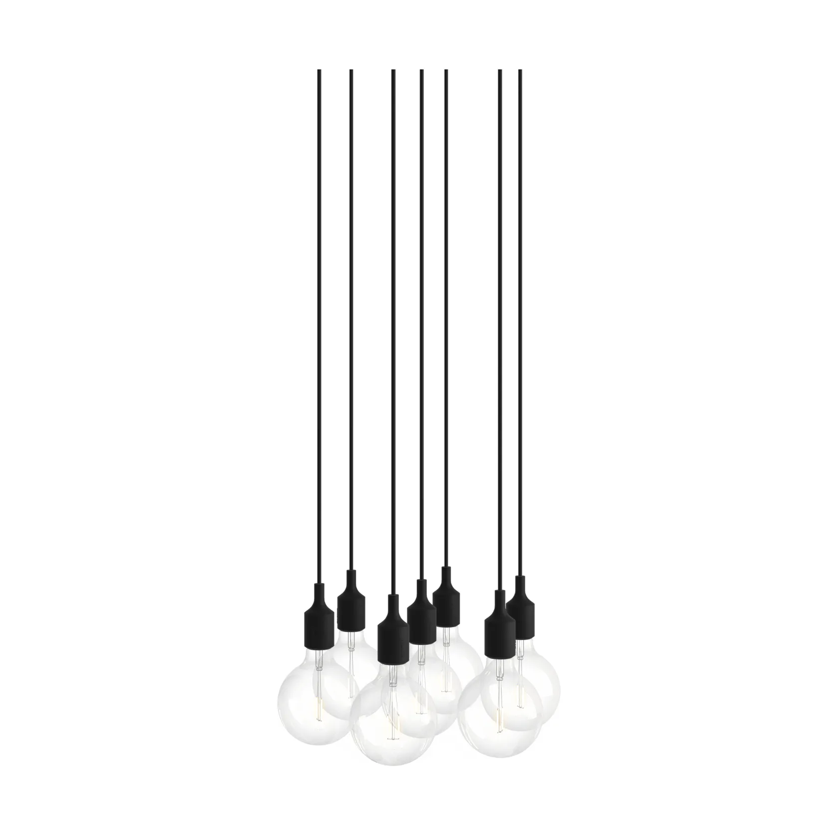 Muuto E27 Pendant Cluster 7 pendellampe Black