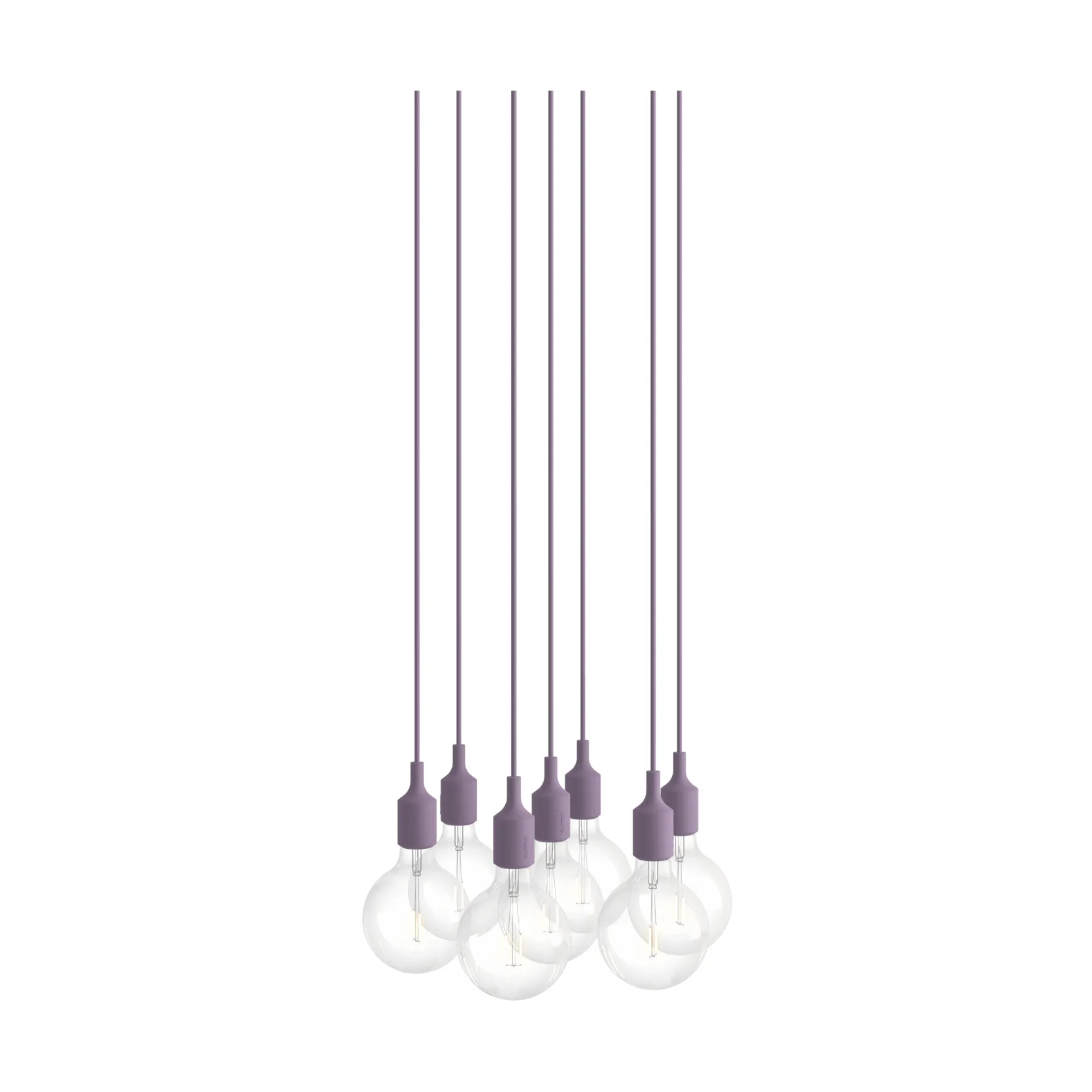 Muuto E27 Pendant Cluster 7 pendellampe Dusty lilac