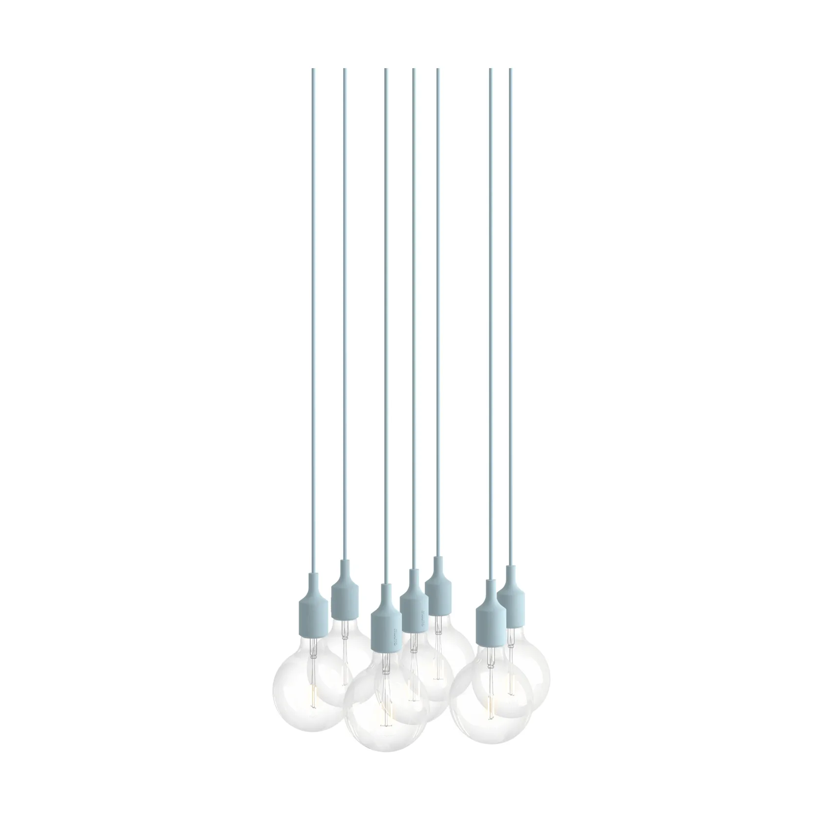 Muuto E27 Pendant Cluster 7 pendellampe Light blue