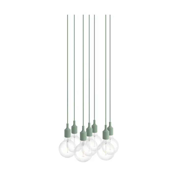 E27 Pendant Cluster 7 pendellampe - Light green - Muuto